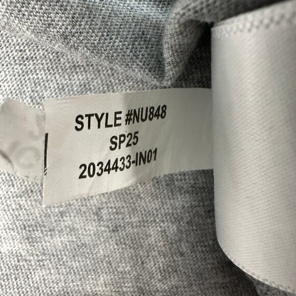 Madewell Essential Slim Tee WMNS L Heather Gray Lightweight Cotton Short Sleeve - Picture 8 of 9